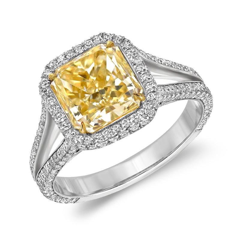 Avalon Radiant Light Yellow Ring