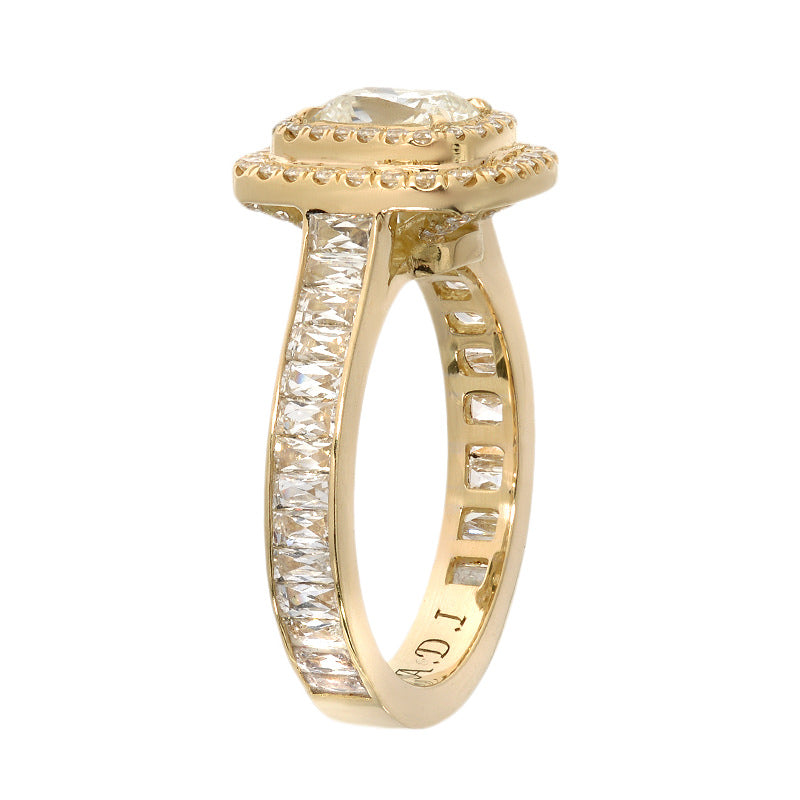 Michelle Double Halo Cushion Diamond Ring